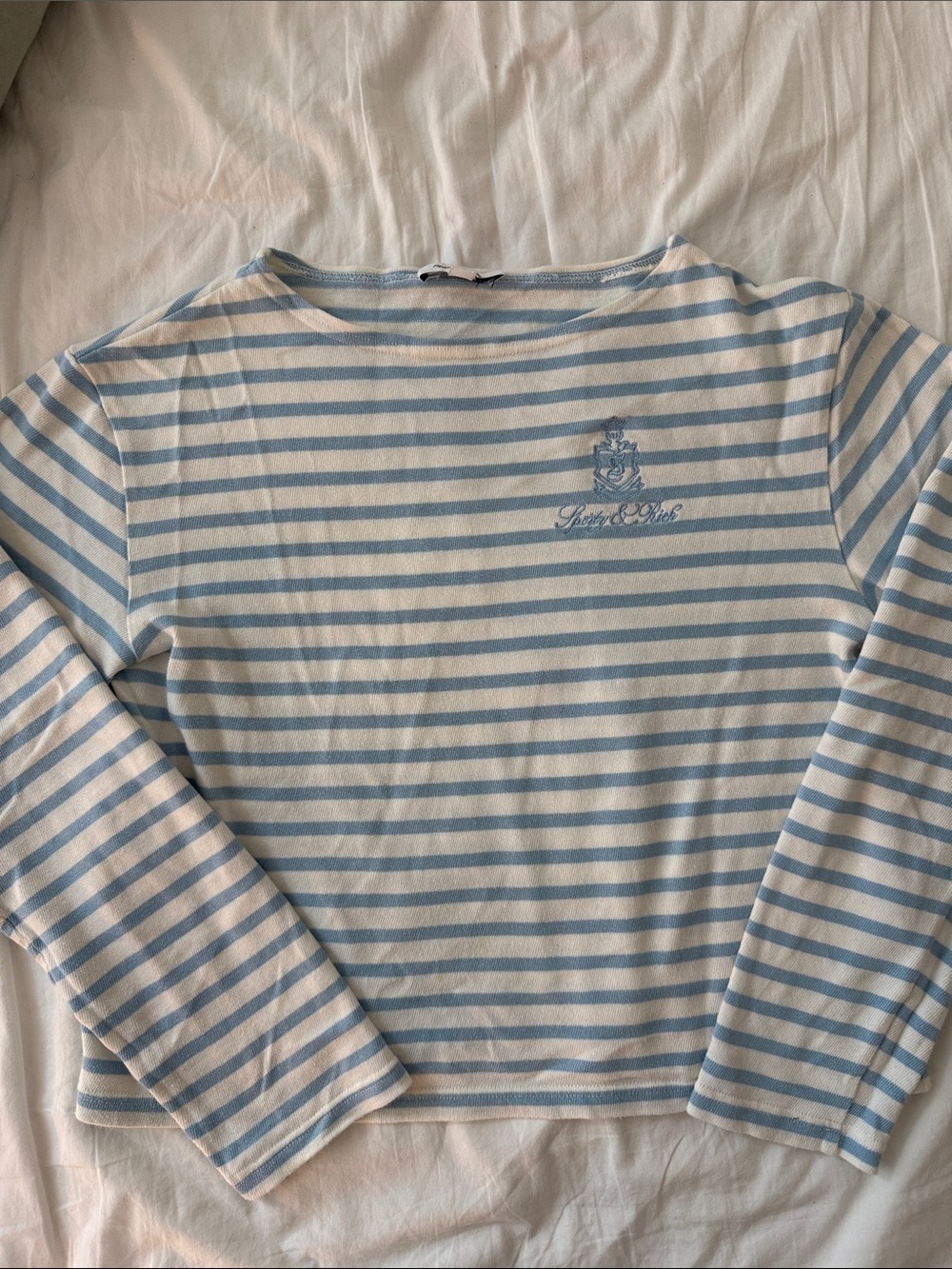 Sporty & Rich Cream and Blue Marinier